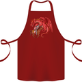 St. George Killing a Dragon Cotton Apron 100% Organic Maroon