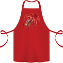 St. George Killing a Dragon Cotton Apron 100% Organic Red