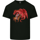 St. George Killing a Dragon Kids T-Shirt Childrens Black