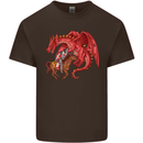 St. George Killing a Dragon Kids T-Shirt Childrens Chocolate