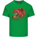 St. George Killing a Dragon Kids T-Shirt Childrens Irish Green