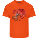 St. George Killing a Dragon Kids T-Shirt Childrens Orange