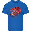 St. George Killing a Dragon Kids T-Shirt Childrens Royal Blue