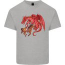 St. George Killing a Dragon Kids T-Shirt Childrens Sports Grey