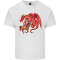 St. George Killing a Dragon Kids T-Shirt Childrens White