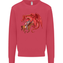 St. George Killing a Dragon Mens Sweatshirt Jumper Heliconia