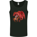 St. George Killing a Dragon Mens Vest Tank Top Black