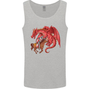 St. George Killing a Dragon Mens Vest Tank Top Sports Grey