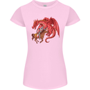 St. George Killing a Dragon Womens Petite Cut T-Shirt Light Pink