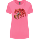 St. George Killing a Dragon Womens Wider Cut T-Shirt Azalea
