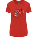 St. George Killing a Dragon Womens Wider Cut T-Shirt Red