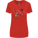 St. George Killing a Dragon Womens Wider Cut T-Shirt Red