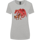 St. George Killing a Dragon Womens Wider Cut T-Shirt Sports Grey