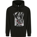 St. Michael Killing the Devil Christian God Childrens Kids Hoodie Black