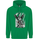 St. Michael Killing the Devil Christian God Childrens Kids Hoodie Irish Green