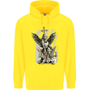 St. Michael Killing the Devil Christian God Childrens Kids Hoodie Yellow
