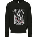 St. Michael Killing the Devil Christian God Kids Sweatshirt Jumper Black