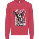 St. Michael Killing the Devil Christian God Kids Sweatshirt Jumper Heliconia
