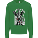 St. Michael Killing the Devil Christian God Kids Sweatshirt Jumper Irish Green