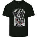 St. Michael Killing the Devil Christian God Kids T-Shirt Childrens Black