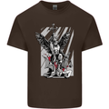 St. Michael Killing the Devil Christian God Kids T-Shirt Childrens Chocolate
