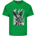 St. Michael Killing the Devil Christian God Kids T-Shirt Childrens Irish Green