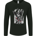 St. Michael Killing the Devil Christian God Mens Long Sleeve T-Shirt Black