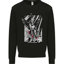 St. Michael Killing the Devil Christian God Mens Sweatshirt Jumper Black