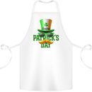 St. Patrick's Day Disguise Funny Cotton Apron 100% Organic White