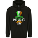 St. Patrick's Day Disguise Funny Irish Childrens Kids Hoodie Black