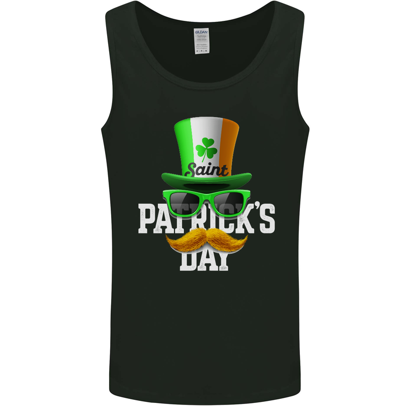 St. Patrick's Day Disguise Funny Irish Mens Vest Tank Top Black