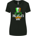 St. Patrick's Day Disguise Funny Irish Womens Wider Cut T-Shirt Black