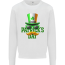 St. Patrick's Day Disguise Funny Kids Sweatshirt Jumper White