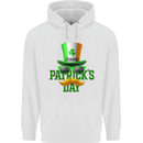 St. Patrick's Day Disguise Funny Mens 80% Cotton Hoodie White