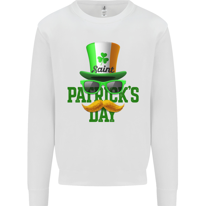 St. Patrick's Day Disguise Funny Mens Sweatshirt Jumper White
