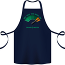 St. Patrick's Day Drunkometer Funny Beer Cotton Apron 100% Organic Navy Blue