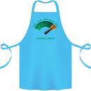 St. Patrick's Day Drunkometer Funny Beer Cotton Apron 100% Organic Turquoise