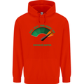 St. Patrick's Day Drunkometer Funny Beer Mens 80% Cotton Hoodie Bright Red