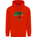 St. Patrick's Day Drunkometer Funny Beer Mens 80% Cotton Hoodie Bright Red