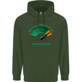 St. Patrick's Day Drunkometer Funny Beer Mens 80% Cotton Hoodie Forest Green
