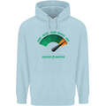 St. Patrick's Day Drunkometer Funny Beer Mens 80% Cotton Hoodie Light Blue