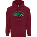 St. Patrick's Day Drunkometer Funny Beer Mens 80% Cotton Hoodie Maroon