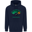 St. Patrick's Day Drunkometer Funny Beer Mens 80% Cotton Hoodie Navy Blue
