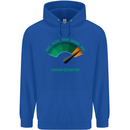 St. Patrick's Day Drunkometer Funny Beer Mens 80% Cotton Hoodie Royal Blue