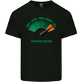 St. Patrick's Day Drunkometer Funny Beer Mens Cotton T-Shirt Tee Top Black