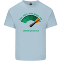 St. Patrick's Day Drunkometer Funny Beer Mens Cotton T-Shirt Tee Top Light Blue