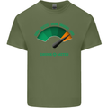 St. Patrick's Day Drunkometer Funny Beer Mens Cotton T-Shirt Tee Top Military Green