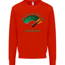 St. Patrick's Day Drunkometer Funny Beer Mens Sweatshirt Jumper Bright Red