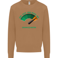 St. Patrick's Day Drunkometer Funny Beer Mens Sweatshirt Jumper Caramel Latte