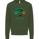 St. Patrick's Day Drunkometer Funny Beer Mens Sweatshirt Jumper Forest Green